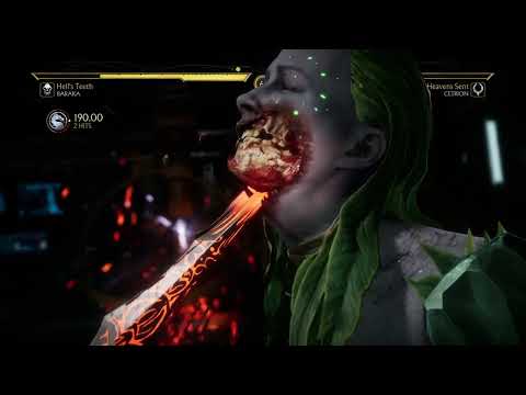 Baraka vs Cetrion Fight  Mortal Kombat 11