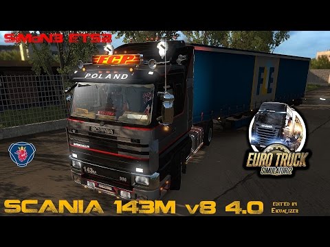 SCANIA 143M v8 4.0 + Real engine sound [1.26x] - SiMoN3 ETS2 (1.26.3s)