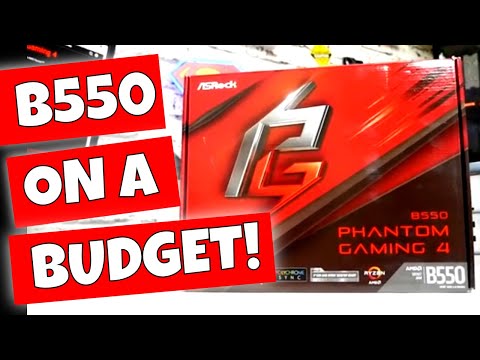 Asrock B550 Phantom Gaming 4 Best Budget AM4 3rd Gen Motherboard