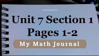 Unit 7 Section 1 - Pages1-2 Rational Exponents & Radicals