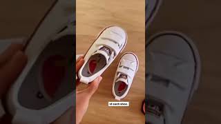 Simple hack to help your child put on their shoes independently