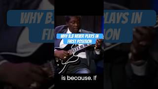 Why B.B never plays in first position #bbking #guitar #blues #guitarlesson #bluessolo #guitarist