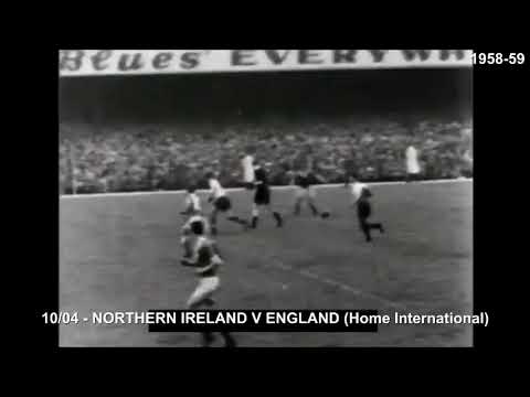 Northern Ireland v England Home International Championship 04-10-1958