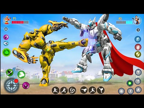 🤖Car & Jet Transformation Robot Fight Game | Flying Police Robot Game 2025 - Android Gameplay.Part 1