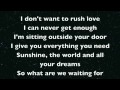 Andy Grammer- Slow (with lyrics) 