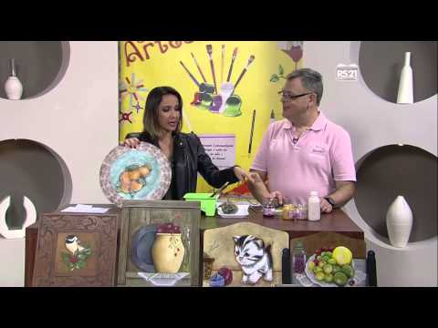 Mulher.com 22/03/2013 Luiz Poletti - Pintura em papelão  parte 2