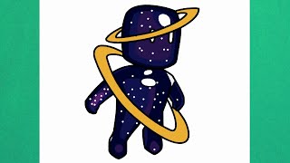 Como dibujar a Orbit de Stumble Guys