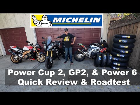 MICHELIN REVIEW & ROADTEST. POWER CUP2, GP2, AND POWER 6,  BMW S1000XR, TUONO 1000R, YAMAHA MT-10