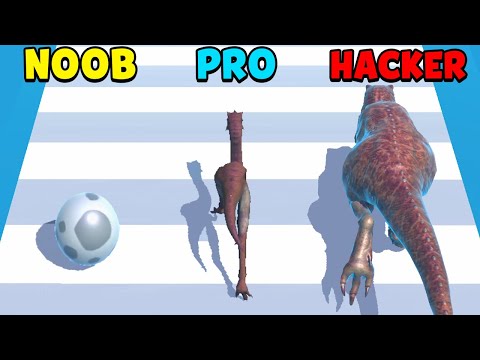 NOOB vs PRO vs HACKER - Dino Run 3D