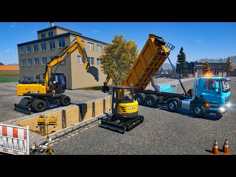 New Construction Simulator 2022 - Pipework - Germany Map 041 - Bau-Simulator