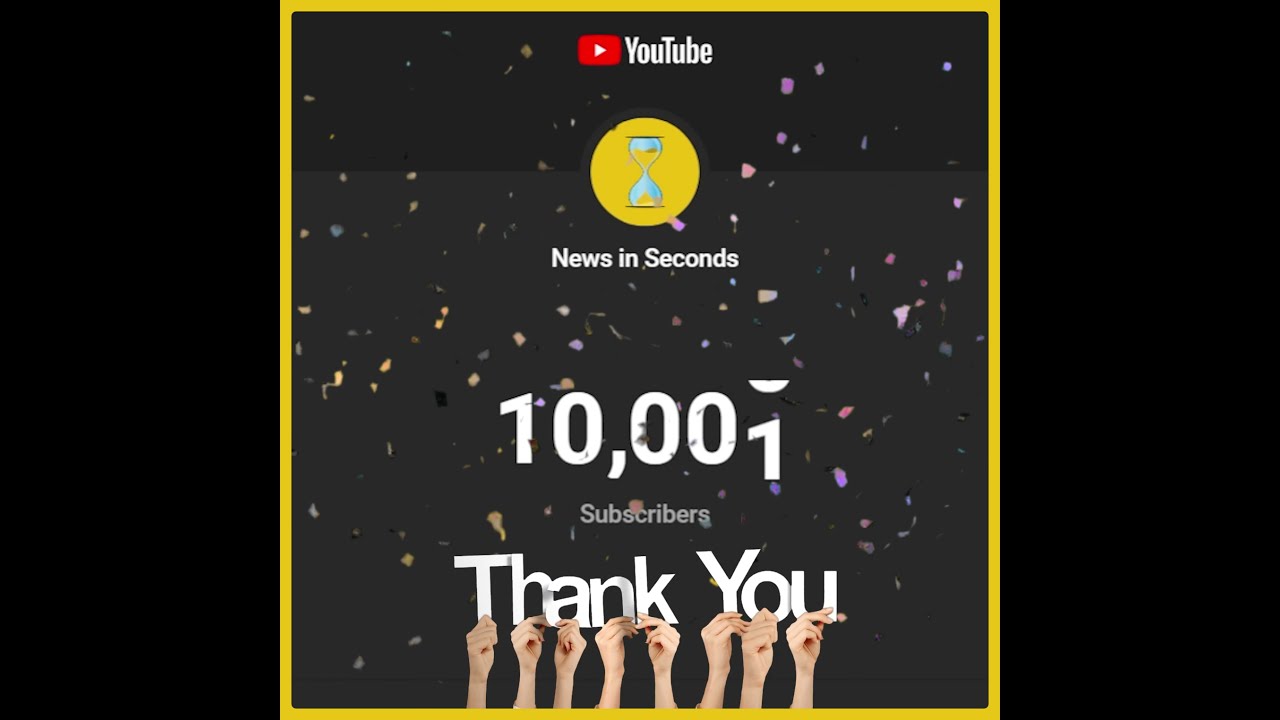 Thank You! 10000 YouTube Subscribers #shorts | Outlined
