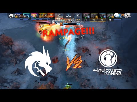 TI10 main event first game first rampage  | TS.Yatoro | TS vs IG | #shorts