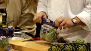 Chef Tony Baker Cooks Microwavable Artichokes.