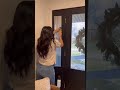 How to Add Privacy to Your Front Glass Front Door #diy #diyproject