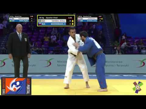 European Judo Championships Warsaw 2017 -60kg SAFAROV Orkhan (AZE) vs. MSHVIDOBADZE Robert (RUS)