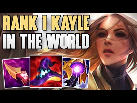 RANK 1 KAYLE IN THE WORLD PERFECT MID KAYLE GAMEPLAY! | CHALLENGER KAYLE MID GAMEPLAY | S12