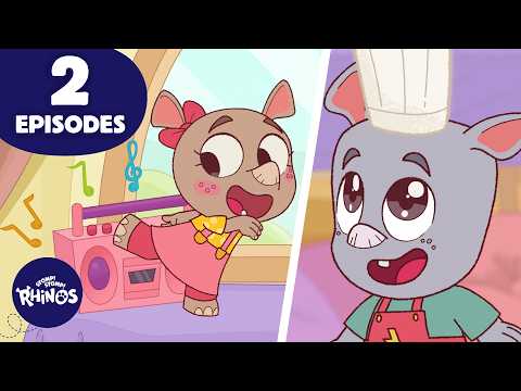 2 FULL EPISODES of Stomp! Stomp! Rhinos! - Kids (0-4), Kingdom Kids Zone - Stomp! Stomp! Rhinos!