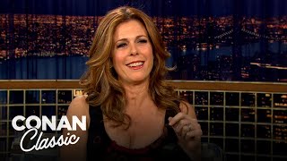 Rita Wilson & Conan Swap Stories About Arnold Schwarzenegger | Late Night with Conan O’Brien video
