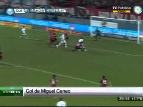 Gol de Miguel Caneo. Quilmes 1 Newells 1. Torneo Final 2013 (Infobae.com)
