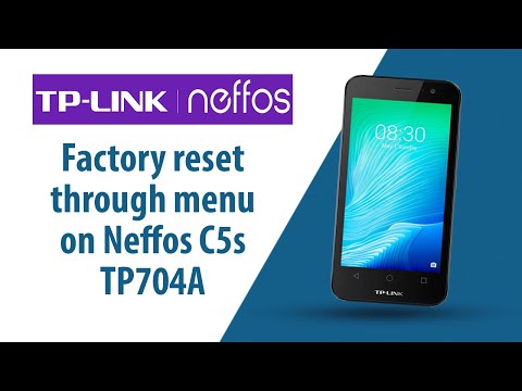 How to Factory Reset through menu on Neffos C5s TP704A?