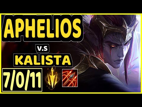 NEON (APHELIOS) vs KALISTA - 7/0/11 KDA BOTTOM ADC CHALLENGER GAMEPLAY - EUW