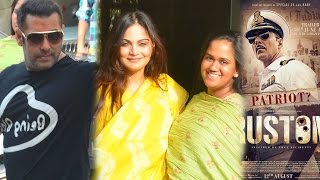 Salman Khan Watches Akshay Kumar’s Rustom With His Sisters Alvira And Arpita