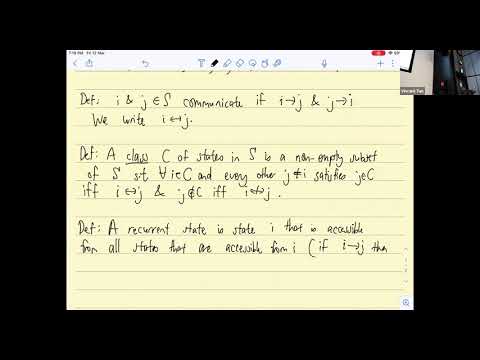EE5137 Stochastic Processes Lecture 8: Finite-state Markov chains (Section 4.3)
