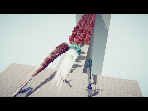 GODS TRIO vs 100x SHIELD BEARERS  - Totally Accurate Battle Simulator TABS