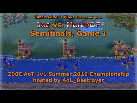 Summer 2019 Championship, SF - Joe vs. HerroOP, Game 1 - Age of Mythology: The Titans