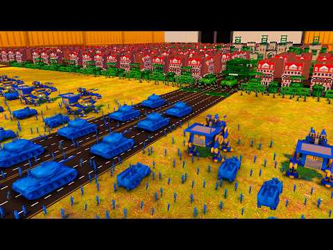 Army Men Hold CITY WALLS vs FULL-SCALE Robot Invasion?! - Attack on Toys