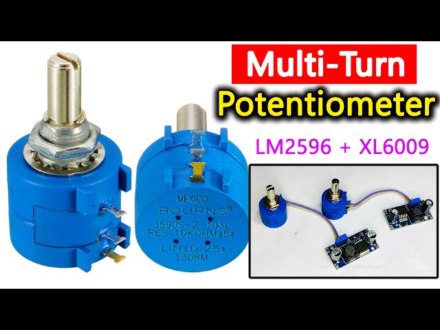 Vídeo relacionado con DAOKAI Kit de potenciómetro, B1K 2K 5K 10K 20K 50K 100K 250K 500K 1M Ohm Multiturn Trimmer Potenciómetro con perillas 3 terminales Linear Taper Rotary Audio, para control de volumen