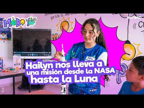 Hailyn, una joven de la ruralidad de Ciudad Bolívar que hizo realidad su sueño de llegar a la NASA, regresa para compartir con otros niños lo que aprendió.