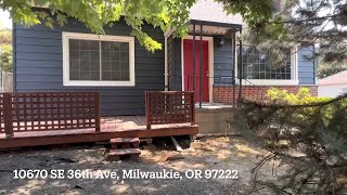 For Rent: 10670 SE 36th Ave, Milwaukie, OR 97222