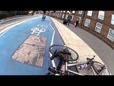 Silly Cyclist rear ends another one.