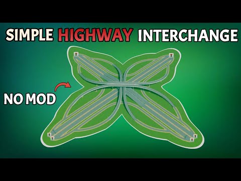 How to build stack interchange in city skyline! (No Mod Required)