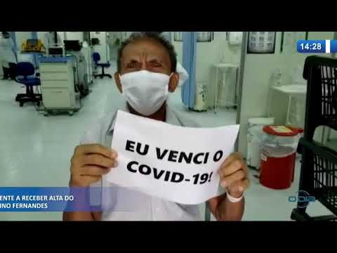 Idoso de 73 anos eÌ o primeiro a receber alta do hospital de campanha JoaÌƒo C  Fernandes 20 07
