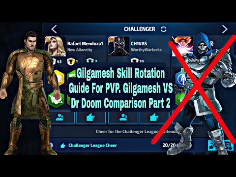 Gilgamesh Skill Rotation For PVP | Gilgamesh VS Dr Doom Comparison Part 2 - Marvel Future Fight