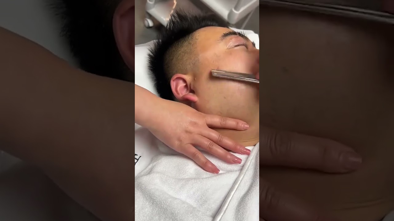 💈Lady Master Shaving & Remove dead skin #skincare #relax