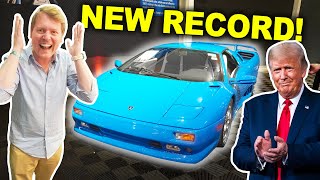 DONALD TRUMP's LAMBORGHINI SELLS BIG! The Most Expensive Cars at Barrett-Jackson