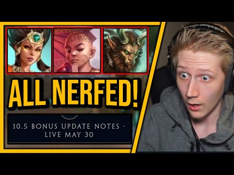 ALL TOP GODS NERFED IN 10.5 BONUS PATCH!
