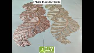 TABLE RUNNER | FANCY RUNNERS | GOLD RUNNER | CUT WORK RUNNER |PVC RUNNER | DINNING RUNNERS
