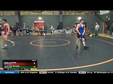 Junior 132 Jack Latimer Washington Vs Clayton Gilliam Washington