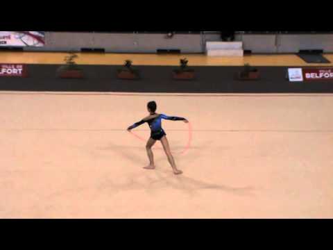 Eva ANTOINE- Ch. FRANCE NAT. B MINIMES- Corde- BELFORT 25-01-14