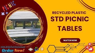 ♻️Picnic Essentials: Durable and Stylish Standard Picnic Tables! | GreenFurniture