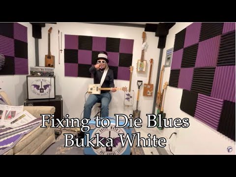 Thumbnail for Fixing to Die Blues Bukka White 3 String Cigar Box Guitar Suitcase Drum High Hat One Man Band by Bukka White