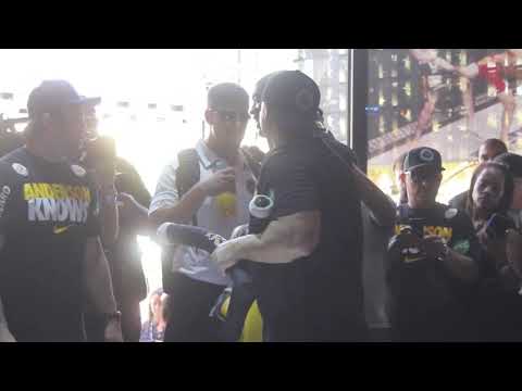 Anderson Silva and Feijao Contest at UFC 162 Workouts