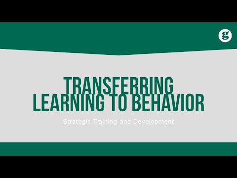 Training and the Internal Environment