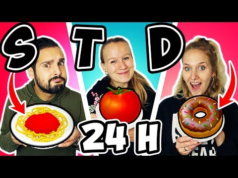 24 Stunden NUR 1 BUCHSTABEN ESSEN - Kaan, Kathi & Nina essen 1 Tag nur Dinge mit S, T, & D
