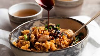 Ginger Chicken and Rice with mushrooms - fab one pot recipe!
