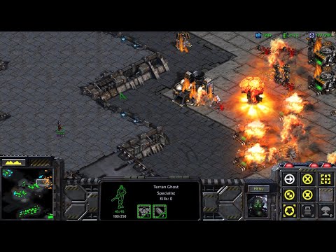 StarCraft: Remastered 4K 60FPS Campaign Terran 8 - The Big Push